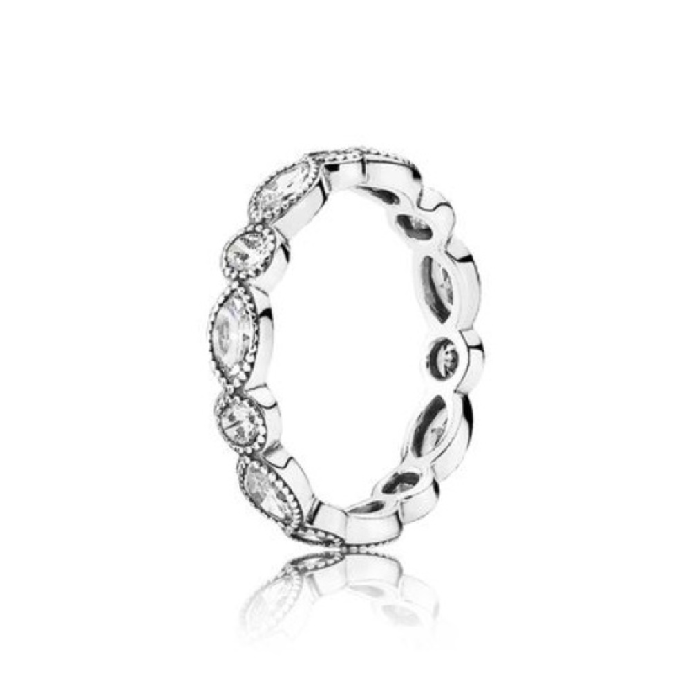 Alluring Brilliant Marquise Stackable Ring, Cz - image 1
